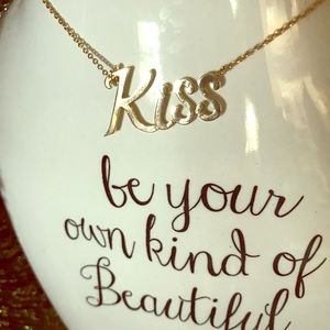 Arielle Collection KISS pendant necklace